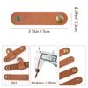 5 Pieces PU Leather Cord Organizer Reusable Cable Organizer Cord Keeper for Cable Straps,wrap Headphone,Earbud case,Headset (Brown) view 2