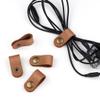 5 Pieces PU Leather Cord Organizer Reusable Cable Organizer Cord Keeper for Cable Straps,wrap Headphone,Earbud case,Headset (Brown) view 3