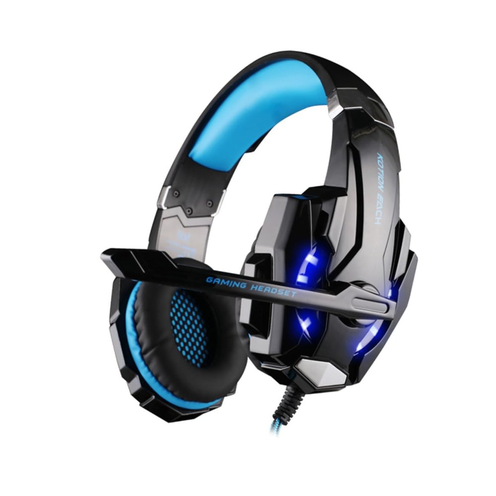 jojofuny Fashion Gaming Headset with Soft Earmuffs and Microphone Wired Gaming Headphones for Comfortable Over-Ear Design Black with Cord