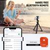 NEEWER Tripod for iPhone with Remote, Mini Flexible Phone Tripod Stand Vlog Selfie Stick with Phone Holder & Action Camera Adapter Compatible with iPhone GoPro Insta360 Samsung Digital Camera, TP35 view 2