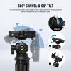 NEEWER Tripod for iPhone with Remote, Mini Flexible Phone Tripod Stand Vlog Selfie Stick with Phone Holder & Action Camera Adapter Compatible with iPhone GoPro Insta360 Samsung Digital Camera, TP35 view 3