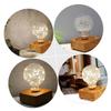 Angoily Led Wooden USB Desk Lamp Decorative Night Light for Bedroom Rechargeable Table Lamp Warm Light for Home Decor Study and Relaxation view 2