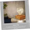 Angoily Led Wooden USB Desk Lamp Decorative Night Light for Bedroom Rechargeable Table Lamp Warm Light for Home Decor Study and Relaxation view 3