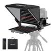 Neewer Teleprompter X14 III with RT113 Remote/App Control, 45 Tilt 14" Beamsplitter All Metal Frame Upgraded Camera Mount QR Plate Compatible with Manfrotto 501PL for iPhone iPad DSLR, Assembly Free view 1