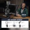 Neewer Teleprompter X14 III with RT113 Remote/App Control, 45 Tilt 14" Beamsplitter All Metal Frame Upgraded Camera Mount QR Plate Compatible with Manfrotto 501PL for iPhone iPad DSLR, Assembly Free view 4