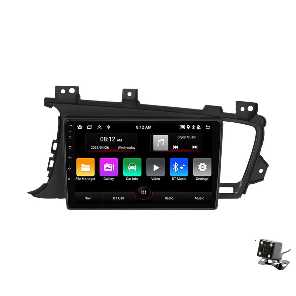 ADMLZQQ Double Din Car Stereo Multimedia with Bluetooth and 9" Touchscreen Android 12 for KIA Optima 2011-2014,with GPS/Car-Play Android/SWC/Backup Camera/Mirror Link/4G WiFi,M150cp