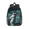 BTCOWZRV Penguin in Water Print Backpack for Women Men Lightweight Laptop Backpacks Travel Laptop Bag Casual Daypack view 1