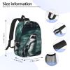 BTCOWZRV Penguin in Water Print Backpack for Women Men Lightweight Laptop Backpacks Travel Laptop Bag Casual Daypack view 4