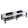 Cinema Audio Equipment Bracket Professional Amplifier Bracket Home Audio Bracket Multi-Layer Design Do not Hurt The Equipment Strong Support Wide Range of uses (Color : White, Size : 120 * 48 * 37cm) view 1