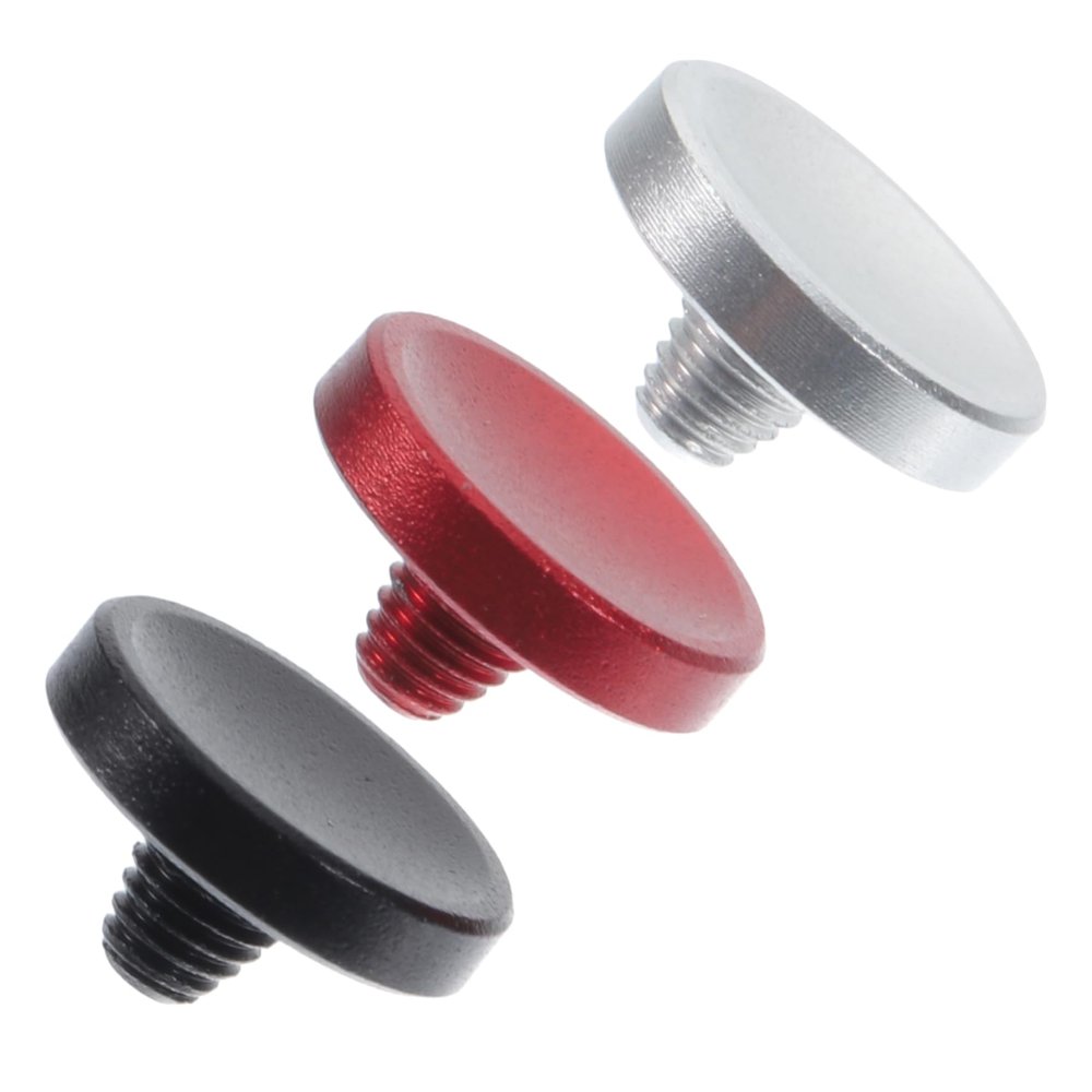 DOITOOL 3pcs Camera Shutter Button Aluminum Alloy Concave Surface Shutter Release Easy Install Camera Accessory