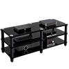 Cinema Audio Equipment Bracket Professional Amplifier Bracket Home Audio Bracket Luxurious and Beautiful Structure is Solid Do not Hurt The Equipment (Color : Black, Size : 120 * 48 * 54cm) view 1