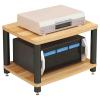 Cinema Audio Equipment Stands Multi-Functional Professional Amplifier Stands Home Audio Stands Multi-Layer Design Sturdy Structure Doesn't Hurt The Equipment Good Heat Dissipation (Color : Wood Colou view 1