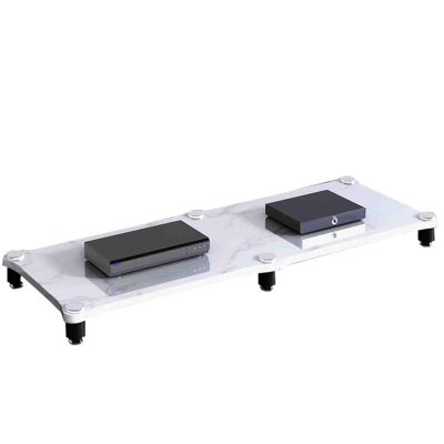 Cinema Audio Equipment Bracket Professional Amplifier Bracket Home Audio Bracket Multi-Layer Design Do not Hurt The Equipment Strong Support Wide Range of uses (Color : White, Size : 120 * 48 * 10cm)