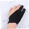 Didiseaon 2pcs Two Finger Drawing Gloves Artist's Sketch Glove Black Right Hand Fingerless for Drawing Tablet Painting Sketching view 3
