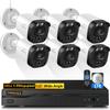 OOSSXX (Full HD-5MP Definition Wired Security Camera System Outdoor Home Video Surveillance Cameras CCTV Camera Security System Outside Surveillance Video Equipment Indoor, OSX-AHDB0601, DVR Kits view 1