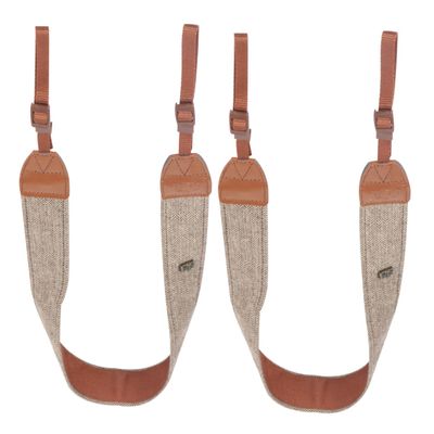 Veemoon 2pcs Camera Strap Comfortable Shoulder Neck Belt for Dslr Mirrorless Cameras Vintage Design for Outdoor Use Brown