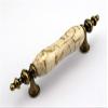 ECOLFE Antique Cabinet Drawer Handles, Antique Cabinet Handles Marble Vein Ceramic Drawer Cupboard Wardrobe Pulls Bronze Zinc Alloy Furniture Handle Knobs Pulls 76mm view 2