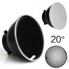 7inch 18cm Standard Reflector Diffuser with Degree Honeycomb Grid, Compatible with Bowens Mount Studio Light Strobe Flash (Standard Reflector+20x Honeycomb Grid+White Standard Reflector Cloth) view 2