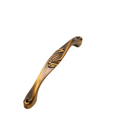 ECOLFE Antique Cabinet Drawer Handles, 2Pcs Antique Copper Handle Retro Cabinet Door Yellow Bronze Handle Drawer Cupboard Closet Handle 96Mm (Color : 128mm)