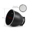 7inch 18cm Standard Reflector Diffuser with Degree Honeycomb Grid, Compatible with Bowens Mount Studio Light Strobe Flash (Standard Reflector+60x Honeycomb Grid +White Standard Reflector Cloth) view 3