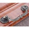Antique Cabinet Drawer Handles, 2Pcs Retro Zinc Alloy Handle Cabinet Drawer Ring Handle Door Cabinet Double Hole Shoe Cabinet Double Seat Handle 2 (Color : 2) view 4