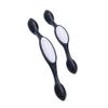 Antique Cabinet Drawer Handles, 2Pcs Aluminum Alloy Black and White Handle Wine Cabinet Door Wardrobe Door Drawer Cupboard Door Handle 96 Asian Black (Color : 128 Black) view 1