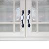 Antique Cabinet Drawer Handles, 2Pcs Aluminum Alloy Black and White Handle Wine Cabinet Door Wardrobe Door Drawer Cupboard Door Handle 96 Asian Black (Color : 128 Black) view 3