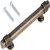 ECOLFE Antique Cabinet Drawer Handles, 1pc 64mm Vintage Furniture Knobs Antique Wooden Box Case Cupboard Pull Handles Retro Alloy Kitchen Drawer Cabinet Door Handle view 1