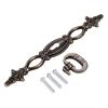 ECOLFE Antique Cabinet Drawer Handles, 1pc Drawer Wardrobe Door Pull Handle Antique Bronze Flower Furniture Handle Knob Wooden Box Handles with Screws view 4