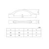 Antique Cabinet Drawer Handles, 2Pcs Black Solid Zinc Alloy Wardrobe Door Cabinet Home Improvement Hardware Accessories Handle 96Mm (Color : 96mm) view 2