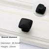 Antique Cabinet Drawer Handles, 6Pcs Black Durable Wardrobe Door Handle Aluminum Alloy Matte Black Handle Cabinet Handles Drawer Furniture Handle Hardware 1 (Color : 3) view 2