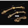 Antique Cabinet Drawer Handles, 2Pcs Cabinet Door Handle Retro Zinc Alloy Furniture Five Golden Bronze Drawer Wardrobe Small Handle 96Mm (Color : 96mm) view 2