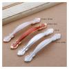Antique Cabinet Drawer Handles, 5 Pieces European Zinc Alloy Drawer Knobs Kitchen Cupboard Handles Door Pulls White Black Furniture Handle Hardware, Internal Lever Handl (Color : Ac S) view 4