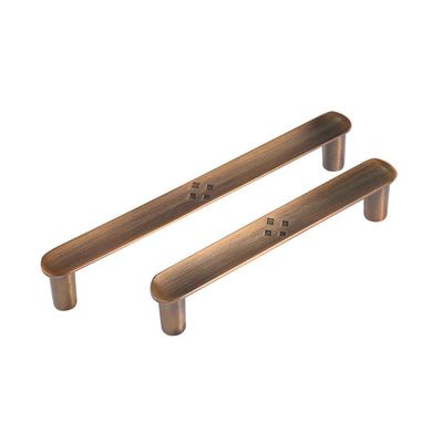 Antique Cabinet Drawer Handles, 2Pcs Wardrobe Handle Door Golden Brushed Wine Cabinet Cabinet Furniture Hardware 128Mm (Color : 128mm)
