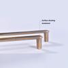Antique Cabinet Drawer Handles, 2Pcs Wardrobe Handle Door Golden Brushed Wine Cabinet Cabinet Furniture Hardware 128Mm (Color : 128mm) view 2