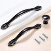 Antique Cabinet Drawer Handles, 2Pcs Furniture Handles Pull Wardrobe Door Pulls Dresser Drawer Handles Kitchen Cupboard 96Mm (Color : 128mm) view 4