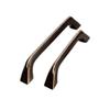 Antique Cabinet Drawer Handles, Wardrobe 2Pcs Pure Copper Handle Gold Copper Color Cabinet Wardrobe Handle 96Mm (Color : 1 128mm) view 1