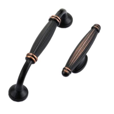 Antique Cabinet Drawer Handles, 2Pcs Furniture Hardware Antique Brass Handles Drawer Cupboard Handles (Color : 128mm)