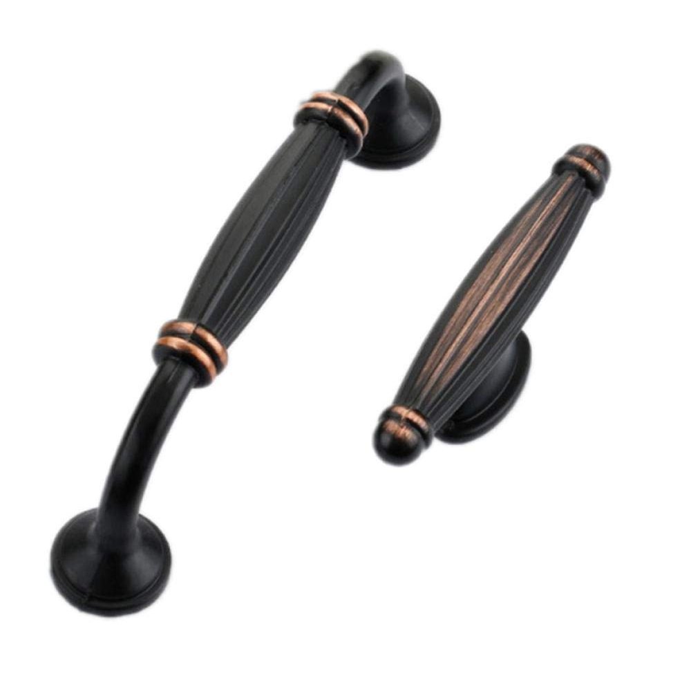 Antique Cabinet Drawer Handles, 2Pcs Furniture Hardware Antique Brass Handles Drawer Cupboard Handles (Color : 128mm)