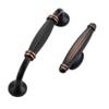 Antique Cabinet Drawer Handles, 2Pcs Furniture Hardware Antique Brass Handles Drawer Cupboard Handles (Color : 128mm) view 1