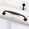 Antique Cabinet Drawer Handles, 2Pcs Furniture Hardware Antique Brass Handles Drawer Cupboard Handles (Color : 128mm) view 3
