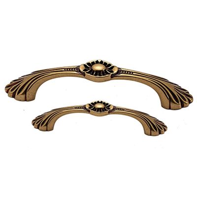 Antique Cabinet Drawer Handles, 2Pcs Pure Copper Handle Drawer Cabinet Door Handle Retro Door Handle Handle All Copper Handle (Color : 4 96mm)
