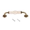 Antique Cabinet Drawer Handles, 2pcs Modern Style Retro Marble Ceramic Handle for Kitchen Cupboards Cabinet Door knobs Drawer Pulls (Color : B:Pitch of Holes 128mm) view 2
