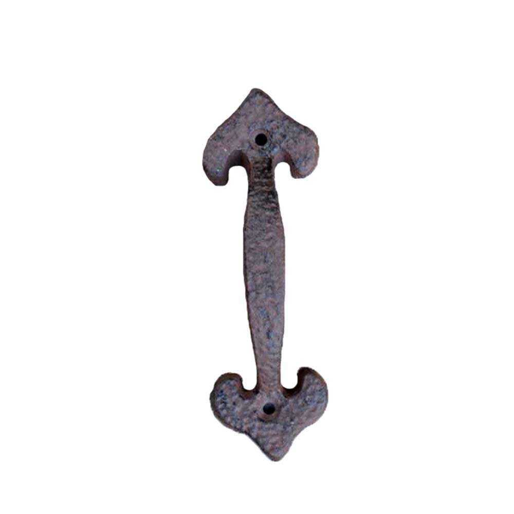 antique cabinet drawer handles, 2Pcs 165MM Handmade Retro Vintage Classical Tranditional Euro Style Rustic Solid Cast Iron Handle Rustic Metal Pull Handles Gate Handles Hardware Set(Vintage Cast Iron,