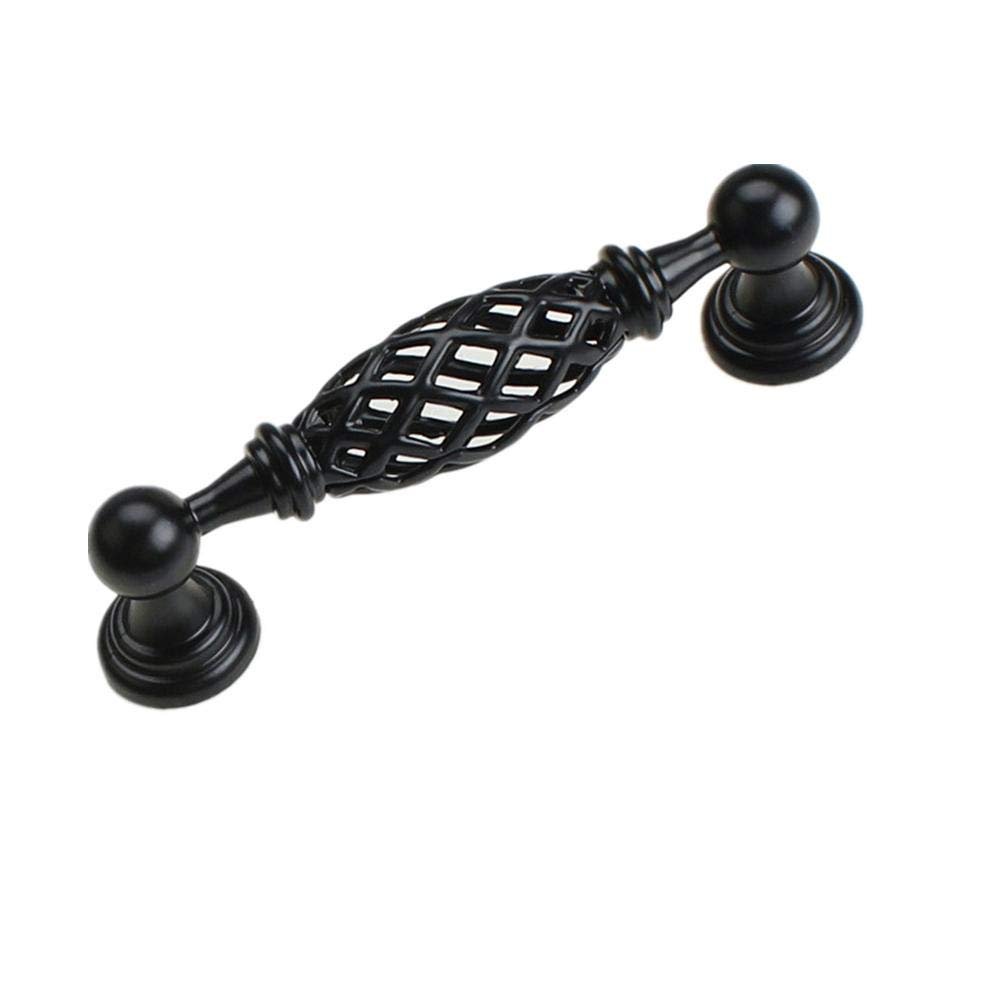 Antique Cabinet Drawer Handles, 2Pcs Antique Red Bronze Cabinet Handles Zinc Alloy Hollow Out Bird Cage Kitchen Door Pulls Cupboard Wardrobe Handle Knob (Color : 128mm)