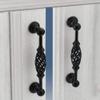 Antique Cabinet Drawer Handles, 2Pcs Antique Red Bronze Cabinet Handles Zinc Alloy Hollow Out Bird Cage Kitchen Door Pulls Cupboard Wardrobe Handle Knob (Color : 128mm) view 3