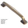 Antique Cabinet Drawer Handles, 2Pcs Small Handle Retro Cupboard Wardrobe Door Shoe Cabinet Furniture Tv Cabinet Drawer Cabinet Door Handle Bronze (Color : Ancient Silver) view 2
