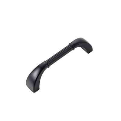 Antique Cabinet Drawer Handles, Kitchen s Solid Zinc Alloy Cupboard Cabinet Handle Furniture Drawer t Bar Pulls(Single Hole,96mm,128mm,160mm,192mm) (Color : Black, Size : 96mm)