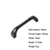 Antique Cabinet Drawer Handles, Kitchen s Solid Zinc Alloy Cupboard Cabinet Handle Furniture Drawer t Bar Pulls(Single Hole,96mm,128mm,160mm,192mm) (Color : Black, Size : 96mm) view 2