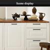 Antique Cabinet Drawer Handles, Kitchen s Solid Zinc Alloy Cupboard Cabinet Handle Furniture Drawer t Bar Pulls(Single Hole,96mm,128mm,160mm,192mm) (Color : Black, Size : 96mm) view 3